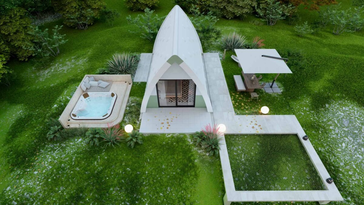 View of The dream of an affordable green vacation: - Wonderful Structures